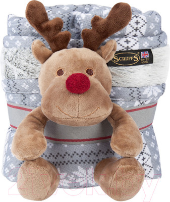 Подстилка для животных Scruffs С игрушкой / 660702 (белый/серый)
