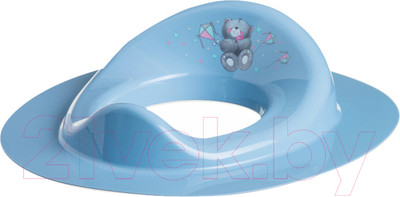 Детская накладка на унитаз Maltex Мишка / 2091 (темно-голубой)