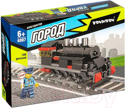 Конструктор Bondibon Город. Паровоз / ВВ4807