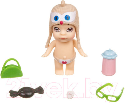 Кукла с аксессуарами Bondibon OLY в шапочке-ушанке с животным / ВВ3831