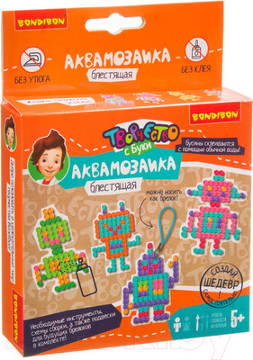Развивающая игра Bondibon Блестящая аквамозаика. Роботы / ВВ3810