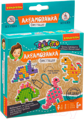 Развивающая игра Bondibon Блестящая аквамозаика. Динозавры / ВВ3811