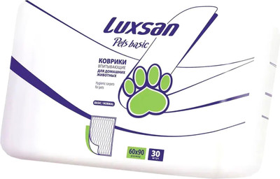 Одноразовая пеленка для животных Luxsan Basic Normal 60x90 (30шт)
