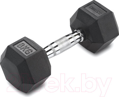Гантель Indigo Sport IN124 (8кг, черный)