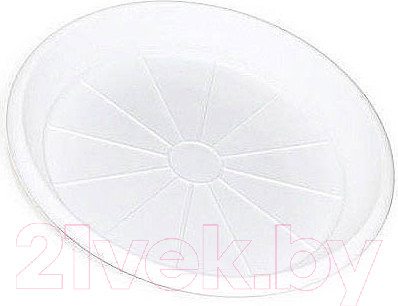 Поддон для вазона Santino Терра ПТ 6 БЕЛ (белый)