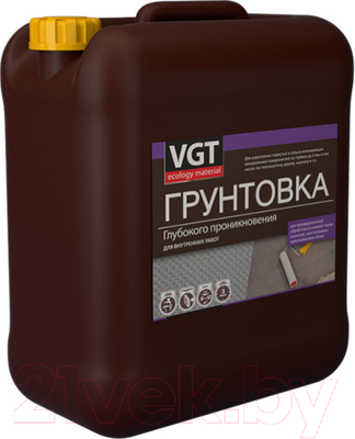 Грунтовка VGT ВД-АК-0301 глубокого проникновения для внутренних работ (5кг)