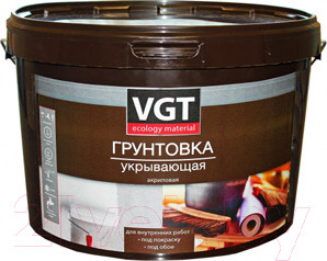 Грунтовка VGT ВД-АК-0301 для внутренних работ укрывающая (3кг)