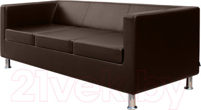 Диван Brioli Билли трехместный (L13/коричневый)