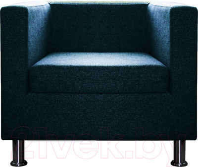 Кресло мягкое Brioli Билли (J17/темно-синий)