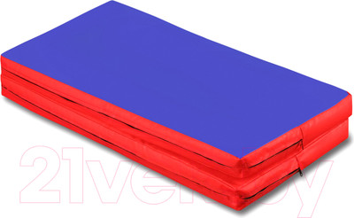 Гимнастический мат Спортивные мастерские SM-108 (синий/красный)