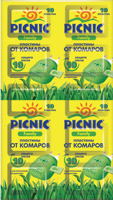 Наполнитель для фумигатора PICNIC Family от комаров (10шт)