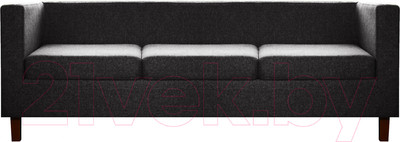 Диван Brioli Билли Д трехместный (J22/графит/опоры темные)