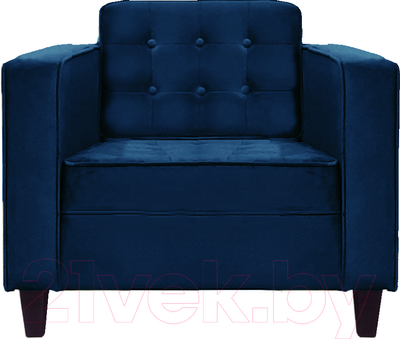 Кресло мягкое Brioli Вилли (B69/синий)