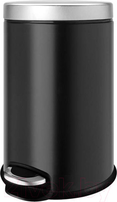 Мусорное ведро WeltWasser Erfie BL 3L (черный матовый)