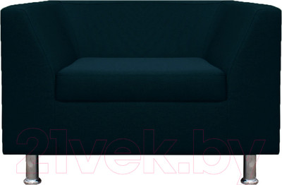 Кресло мягкое Brioli Дедрик (J17/темно-синий)