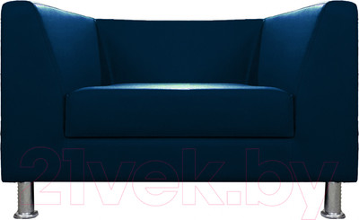 Кресло мягкое Brioli Дедрик (L18/синий)