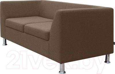 Диван Brioli Дедрик двухместный (J5/коричневый)