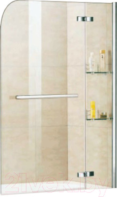 Стеклянная шторка для ванны WeltWasser WW100 100D2AK-100