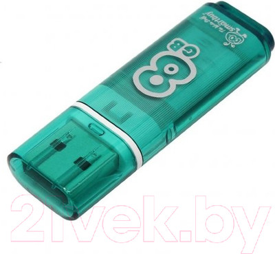 USB flash накопитель SmartBuy Glossy Green 8GB (SB8GBGS-G)