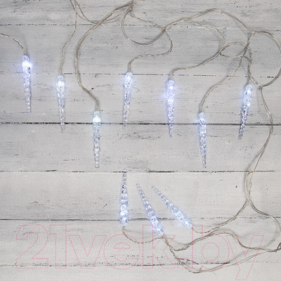 Светодиодная бахрома Neon-Night Сосульки 303-068 (1.5x0.25м, белый)