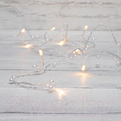Светодиодная гирлянда Neon-Night Жемчужинки 303-097 (1.5м, теплый белый)