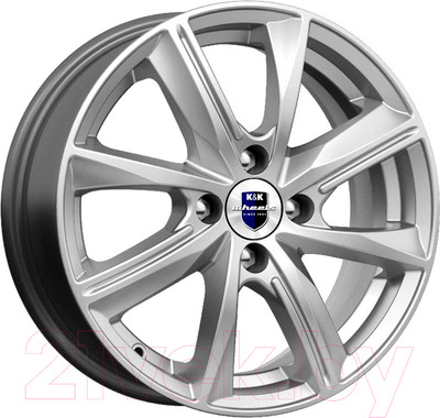 Литой диск K&K Арнар (КС890) 15x6" 4x100мм DIA 60.1мм ET 50мм Сильвер
