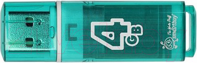 USB flash накопитель SmartBuy Glossy Green 4GB (SB4GBGS-G)