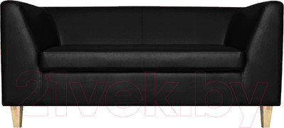 Диван Brioli Дедрик М двухместный (L22/черный)