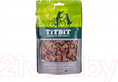 Лакомство для собак TiTBiT Косточки мясные с индейкой и ягненком / 12895