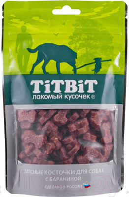 Лакомство для собак TiTBiT Косточки мясные с бараниной / 12918