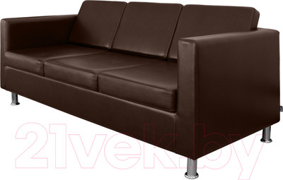 Диван Brioli Дилли трехместный (L13/коричневый)