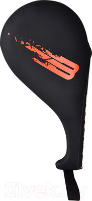 Боксерская лапа BoyBo Ракетка двойная Fire (оранжевый)