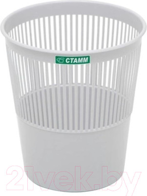 Корзина для бумаг Стамм КР22 (серый)