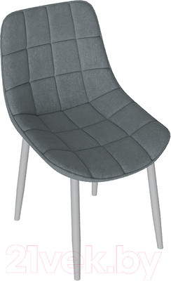 Стул ТриЯ Boston (белый муар/велюр V003 темно-серый)