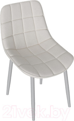 Стул ТриЯ Boston (белый муар/велюр V005 светло-бежевый)