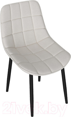 Стул ТриЯ Boston (черный муар/велюр V005 светло-бежевый)