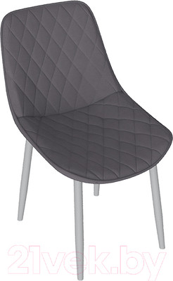 Стул ТриЯ Oscar (белый муар/велюр L002 серо-бежевый)