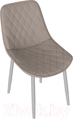 Стул ТриЯ Oscar (белый муар/велюр L003 бежевый)