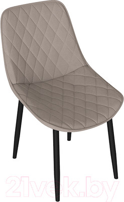 Стул ТриЯ Oscar (черный муар/велюр L003 бежевый)