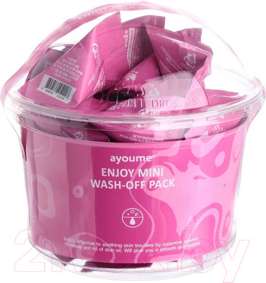Набор масок для лица Ayoume Enjoy Mini Wash-off Pack с каламиновой пудрой (30x3г)
