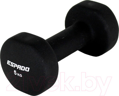 Гантель Espado ES1115 (5кг, черный)