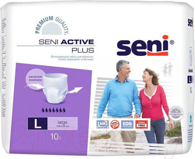 Трусы впитывающие для взрослых Seni Active Plus Large (10шт)