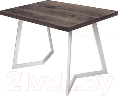 Обеденный стол Buro7 Уиллис Классика 120x80x74 (дуб мореный/белый)