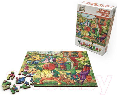 Пазл Нескучные игры Чиполлино. Фигурный деревянный пазл / 8282