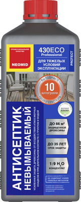 Антисептик для древесины Neomid 430 Eco невымываемый. Концентрат 1:9 (1кг)