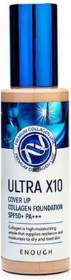Тональный крем Enough Ultra X10 Cover Up Collagen Foundation SPF50+ PA+++ тон 21 (100мл)