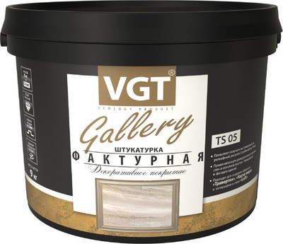 Штукатурка готовая декоративная VGT Фактурная (9кг)