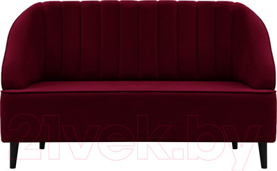 Диван Brioli Донато двухместный (B48/вишневый)
