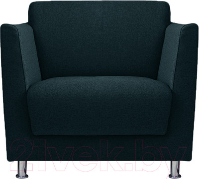 Кресло мягкое Brioli Куно (J17/темно-синий)