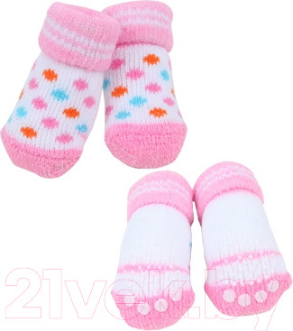 Носочки для животных Puppia Polka Dot II / PAOC-SO1269-PK-L (розовый)